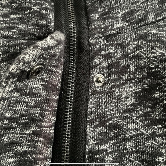 Urban Outfitters Silence+Noise Bomber Jacket Sz L Gray Full Zip High Neck Casual - Picture 6 of 9